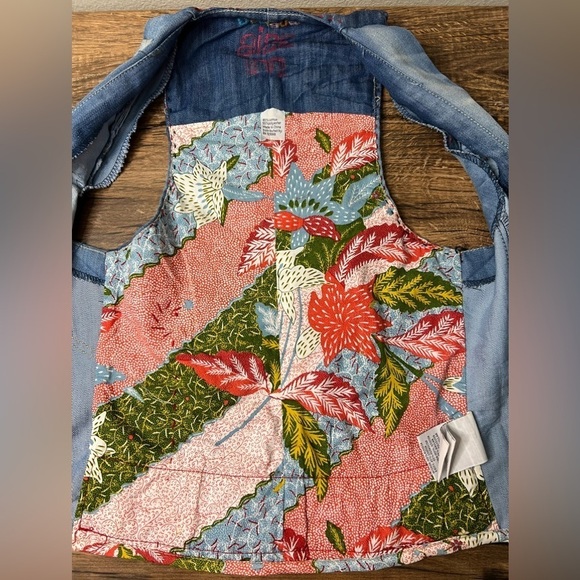 Desigual Denim Patchwork Vest - Picture 3 of 11